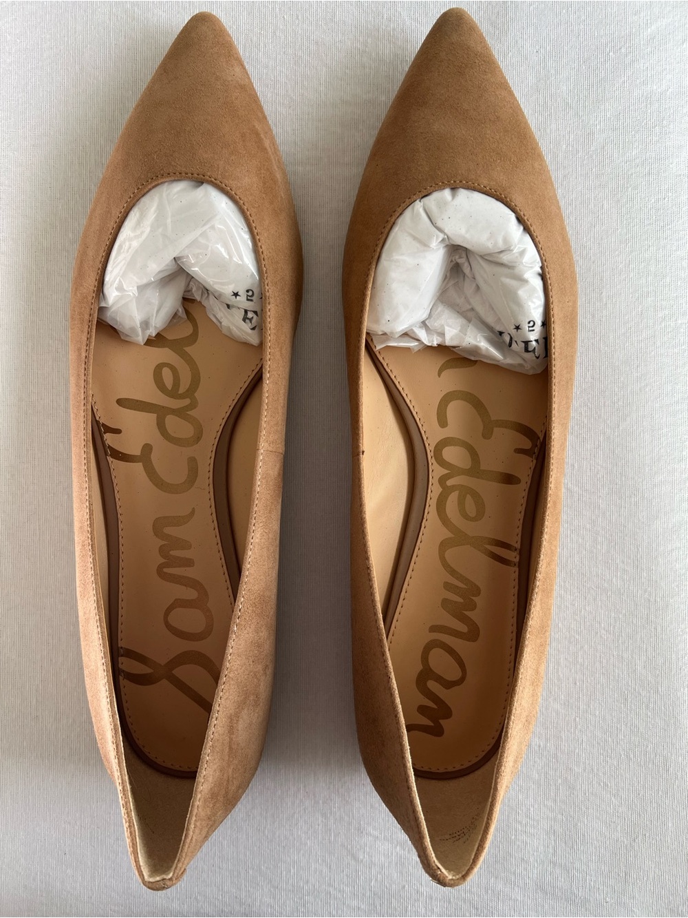 Sam Edelman pointy toe suede leather flat size 12